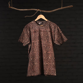 Buy Bindaas Block Art Printed Cotton Round Neck T-shirt Online at iTokri.com