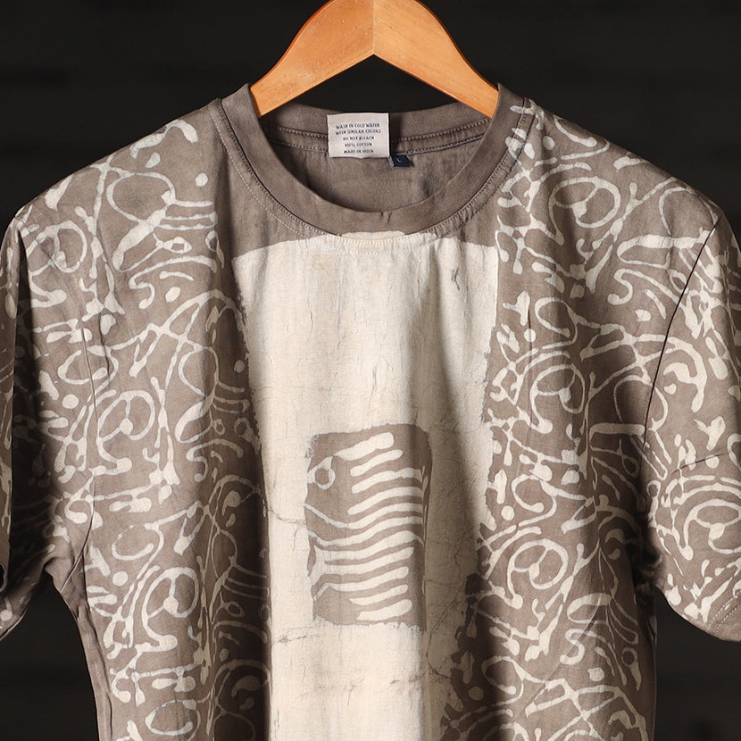  Bindaas Block Art Printed Cotton Round Neck T-shirt 