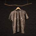 Brown - bindaas art printed cotton round neck t-shirt