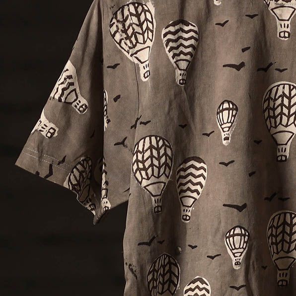  Bindaas Block Art Printed Cotton Round Neck T-shirt 