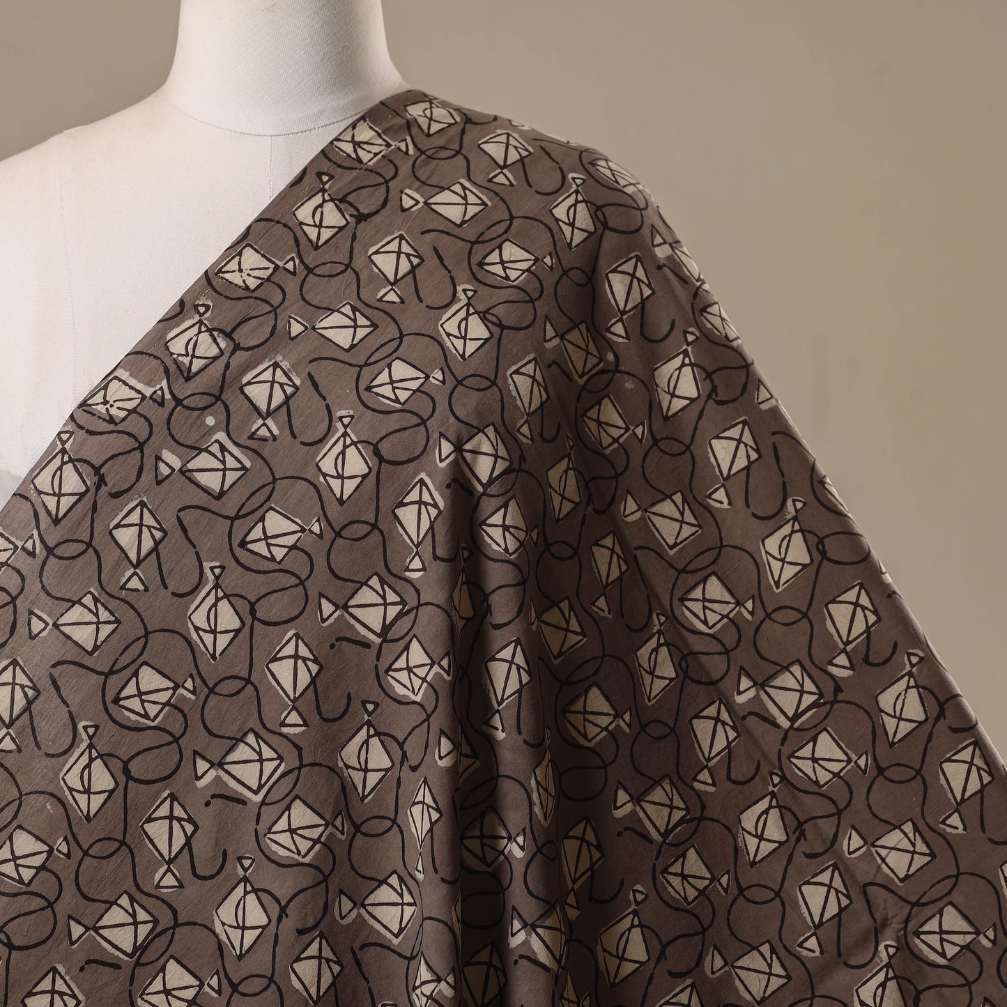 Bindaas cotton natural dyed fabric 02 - handcrafted