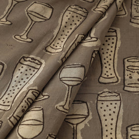 BuyBindaas Hand Block Print Cotton Natural Dyed Fabric