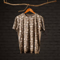 Buy Block Art Prints Natural Dyed Cotton Round Neck T-shirt Online at iTokri.com