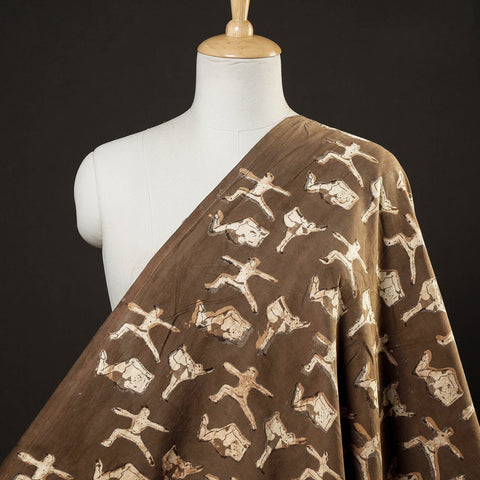 Bindaas Block Printed Cotton Natural Dyed Fabric