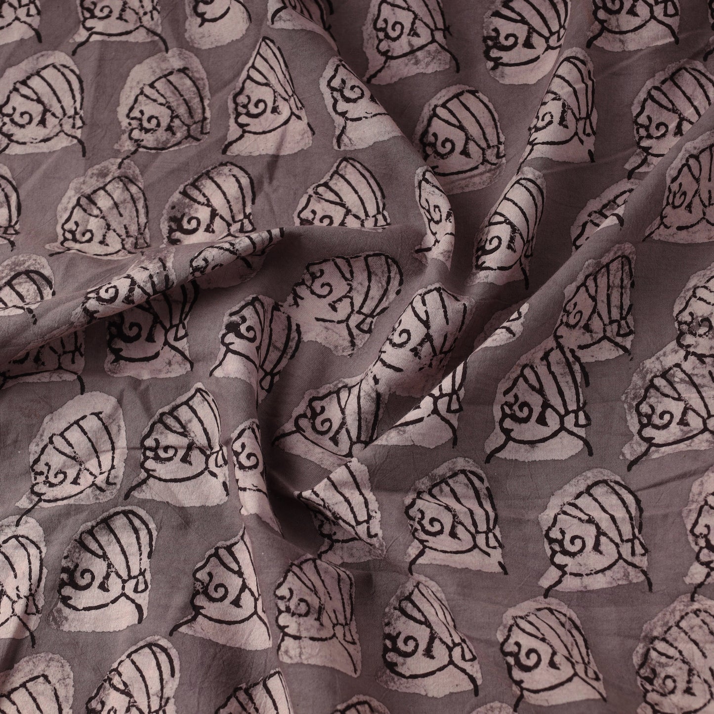 Bindaas Block Printed Cotton Natural Dyed Fabric