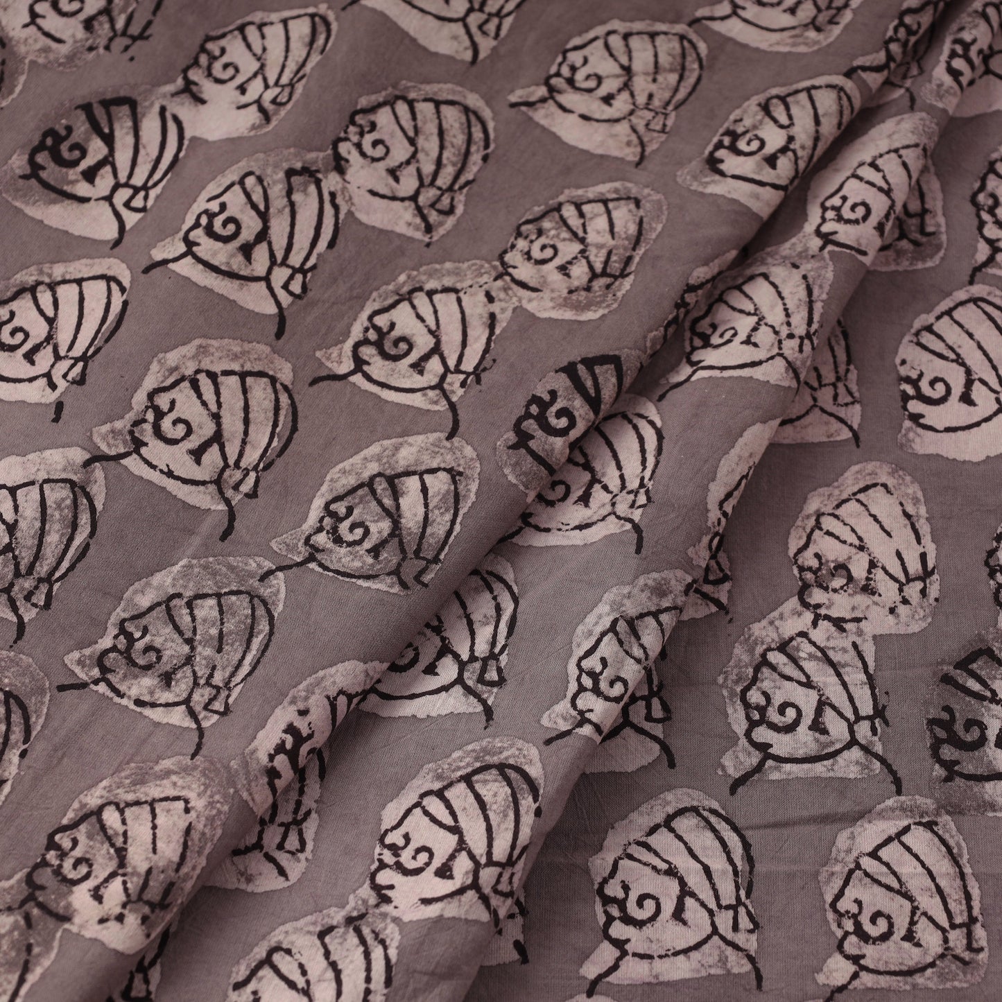 Bindaas Block Printed Cotton Natural Dyed Fabric