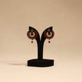 Bishnupur handpainted terracotta earrings 53 - handcrafted