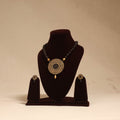 Bishnupur handpainted terracotta necklace set 03