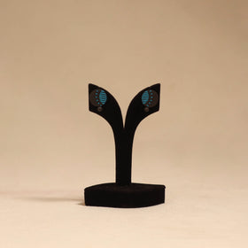 Bishnupur handpainted terracotta stud earrings 180