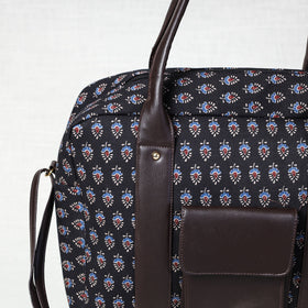 Black Marudhara Block Printed Sling Bag