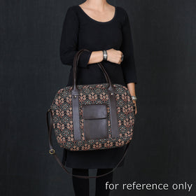 Black Marudhara Block Printed Sling Bag