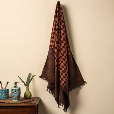 Block Printed Cotton Towel
