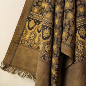 Buy Block Print Cotton Ajrakh Handloom Towel