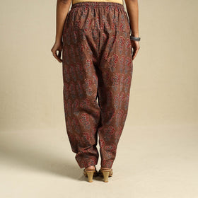 Brown Block Print Cotton Ajrakh Salwar