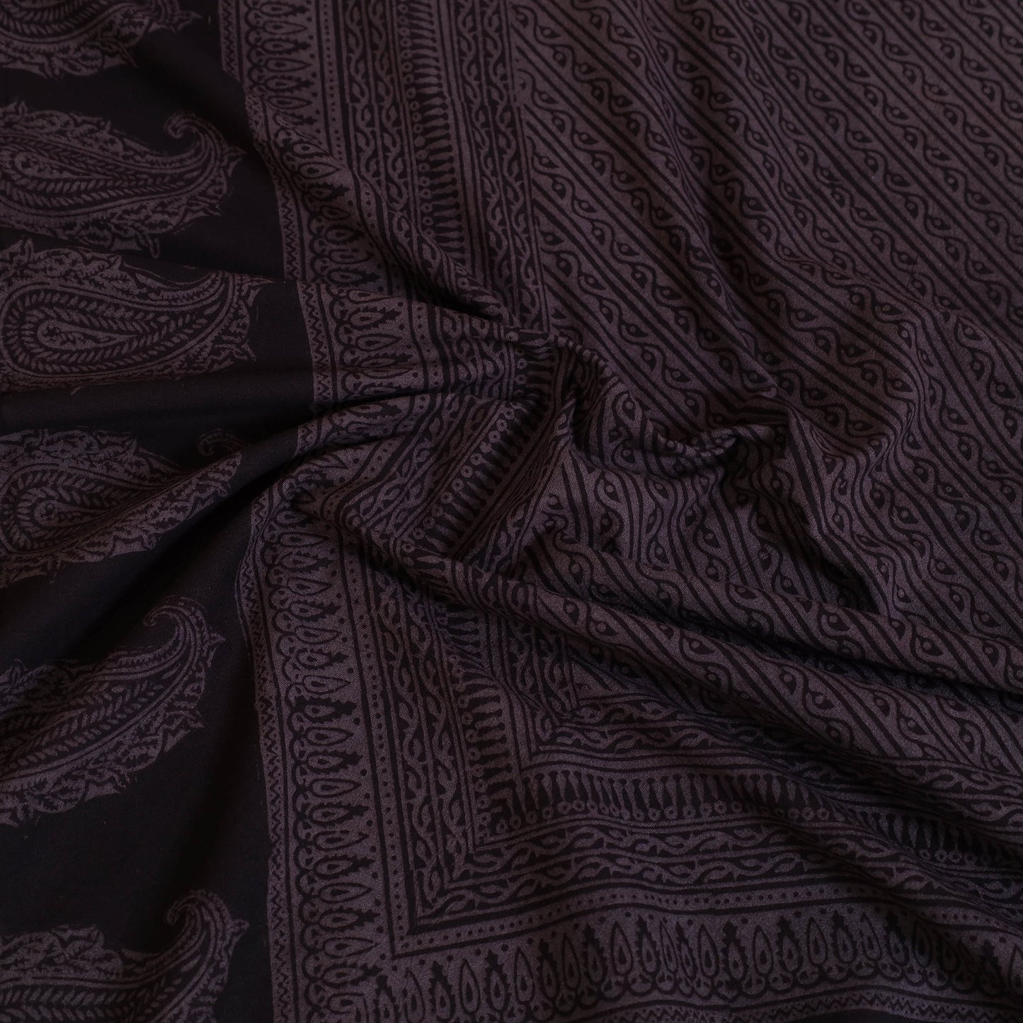 Brown - cotton bagh double bed sheet (108 x 90 in) 10