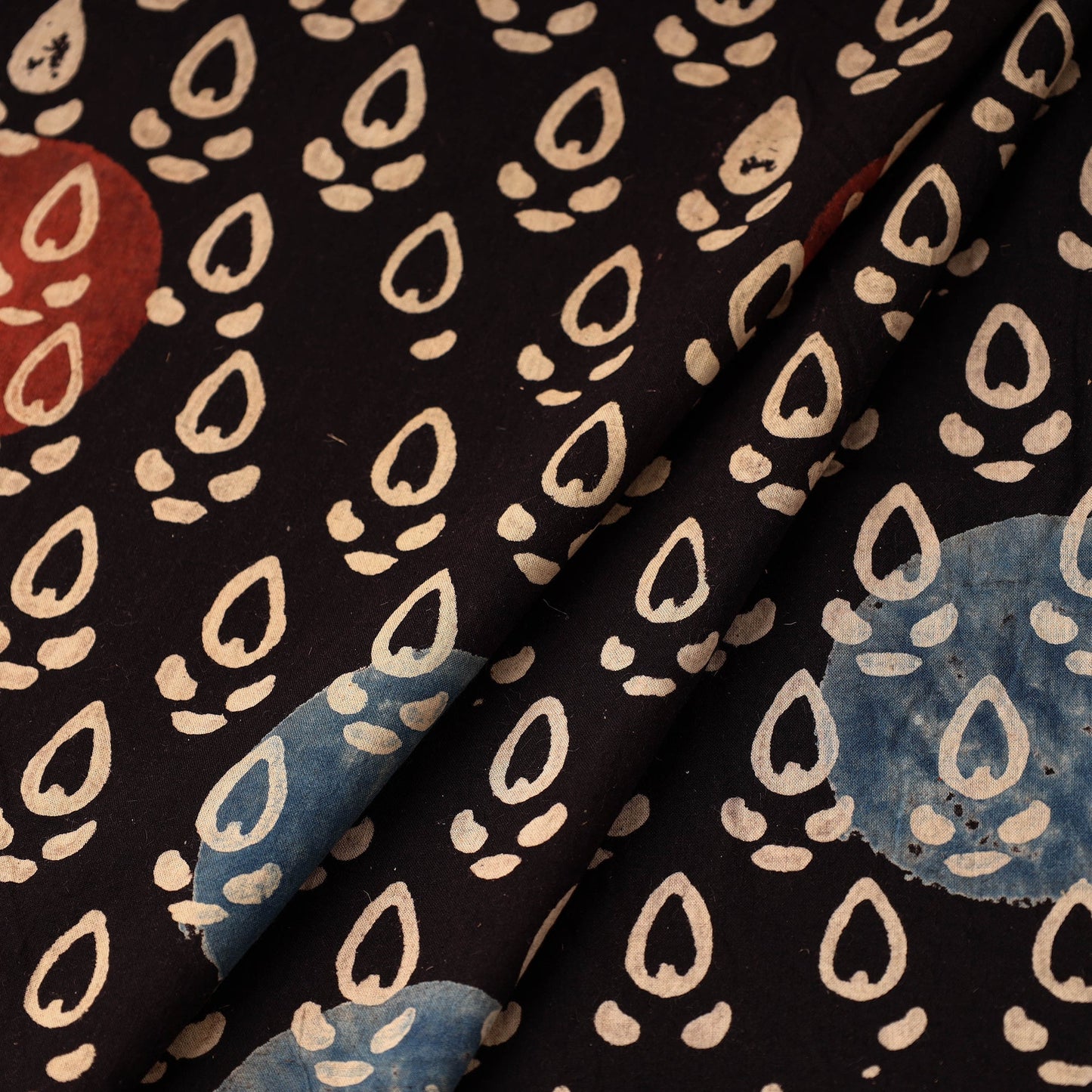  Block Print Cotton Natural Dyed Ajrakh Fabric