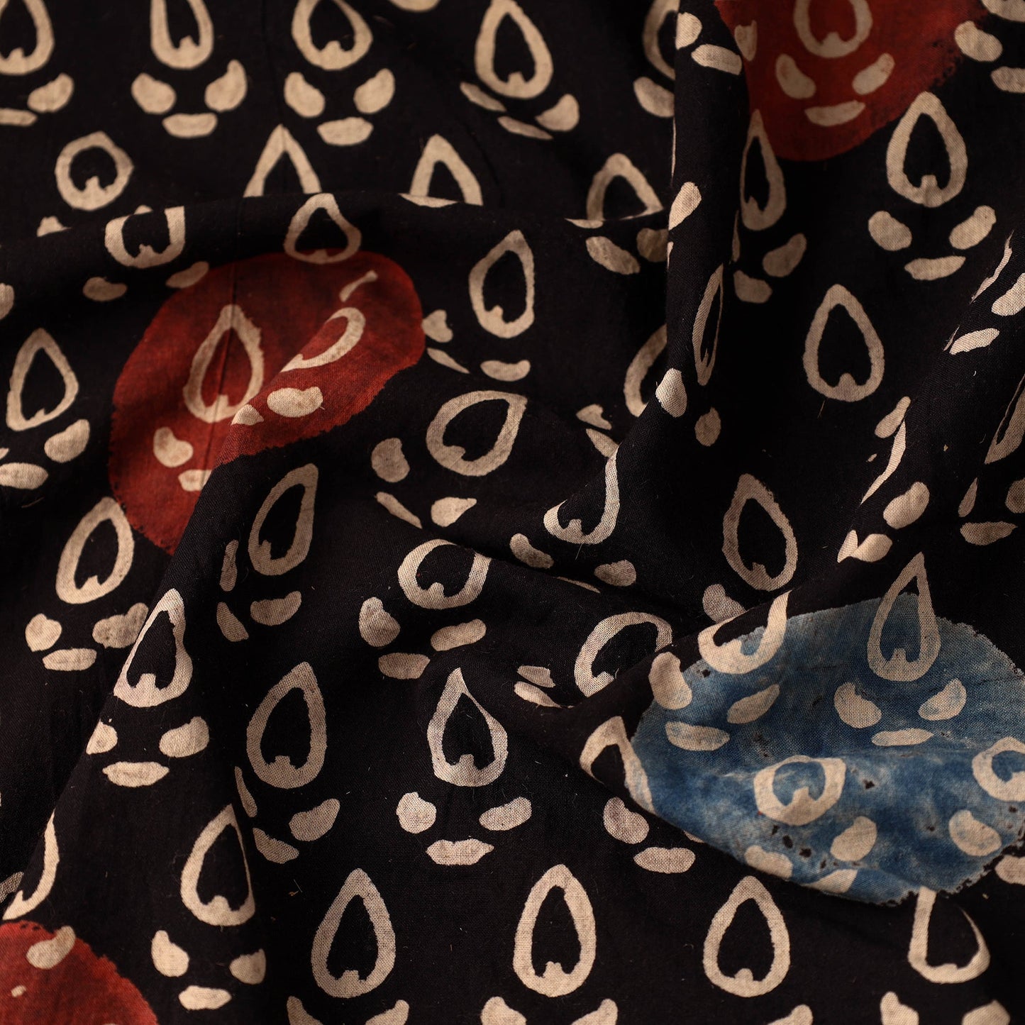  Block Print Cotton Natural Dyed Ajrakh Fabric