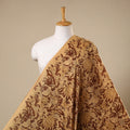 Brown Block Print Cotton Sanganeri Fabric