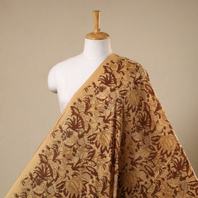 Brown Block Print Cotton Sanganeri Fabric