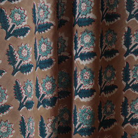 Brown - cotton sanganeri fabric 17 - handcrafted