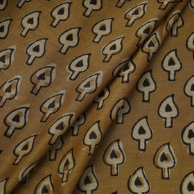 Brown - handloom chanderi silk pipad fabric 03 - handcrafted