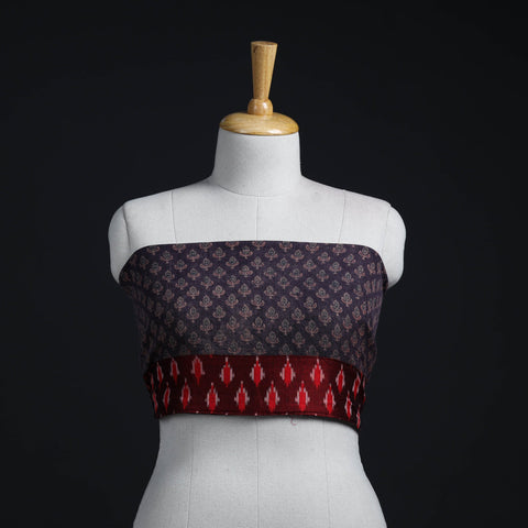 Brown - woollen blouse piece 61 - handcrafted