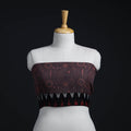 Brown - woollen blouse piece 64 - handcrafted
