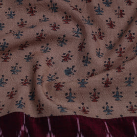 Brown - woollen blouse piece 66 - handcrafted