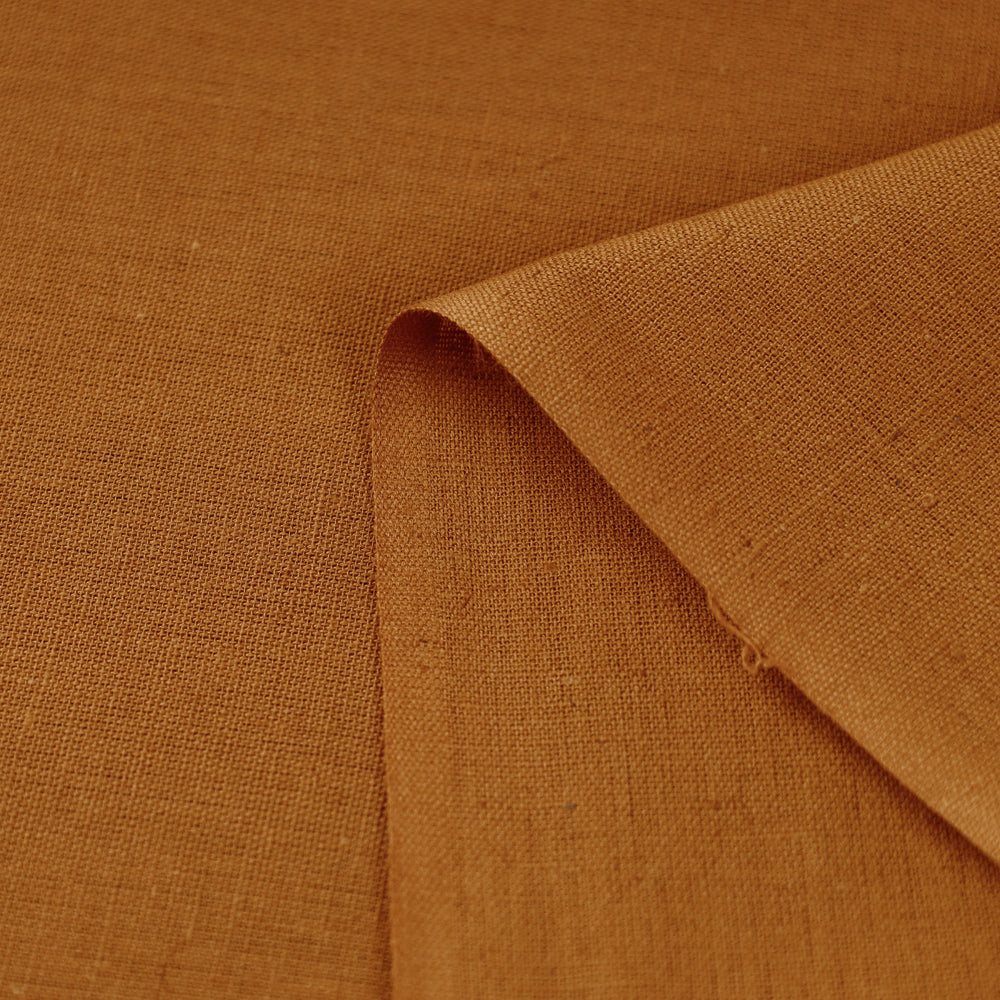Brown - bronze flex cotton prewashed fabric - handcrafted