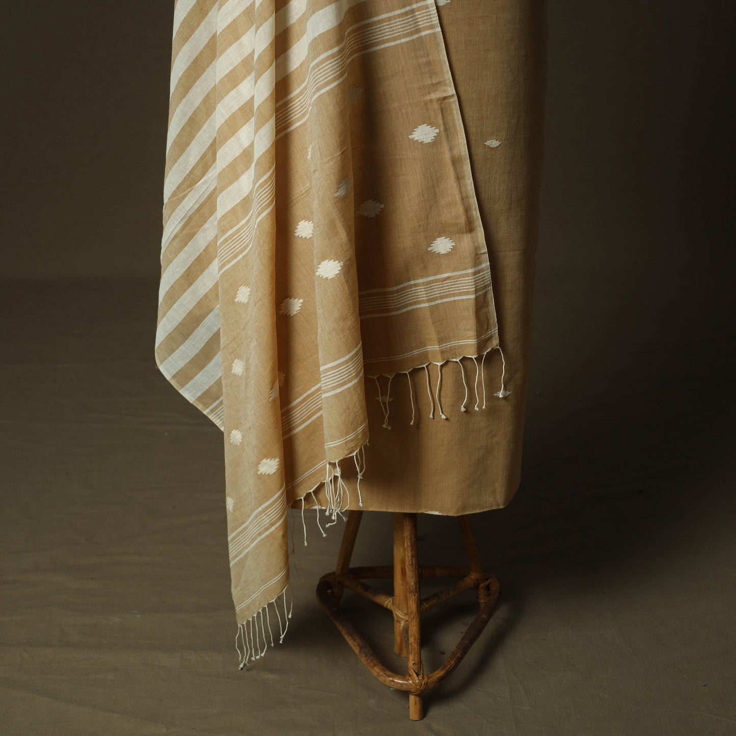 Burdwan jamdani handloom cotton 2pc unstitched dress