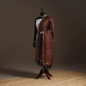 Chanderi silk bagh natural dyed dupatta with zari border 32