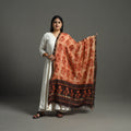 Block Print Chanderi Silk Ajrakh Dabu Bagru Dupatta