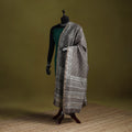 Brown - chanderi silk hand bagru dupatta 11 - handcrafted