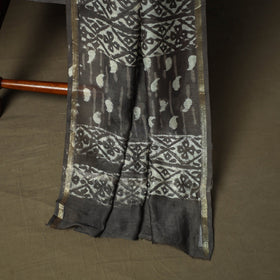 Chanderi silk hand block bagru print 3pc unstitched dress