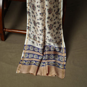 Chanderi silk hand block sanganeri print 3pc unstitched