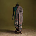 Brown - chanderi silk hand natural dyed bagru dupatta 18