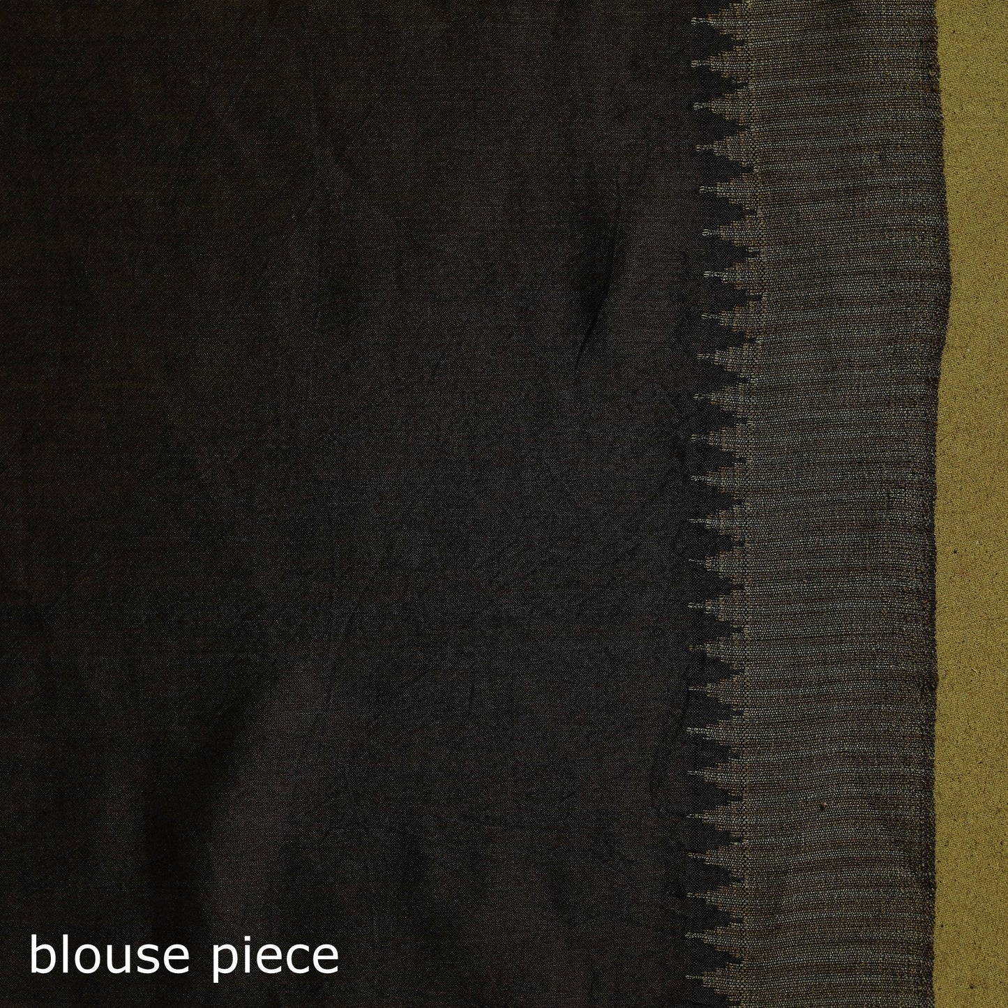 Chanderi silk nui shibori tie-dye saree with ghicha border