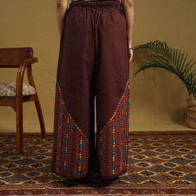 Buy Cotton Bengal Kantha Hand Embroidery Palazzo