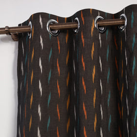 Buy Cotton Door Brown Pochampally Ikat Curtain