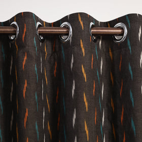 Buy Cotton Door Brown Pochampally Ikat Curtain
