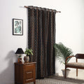 Buy Cotton Door Brown Pochampally Ikat Curtain