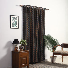 Buy Cotton Door Brown Pochampally Ikat Curtain