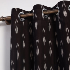 Buy Cotton Door Brown Pochampally Ikat Curtain