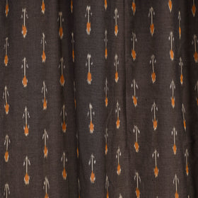 Brown - cotton door pochampally ikat curtain (7 x 3 feet)