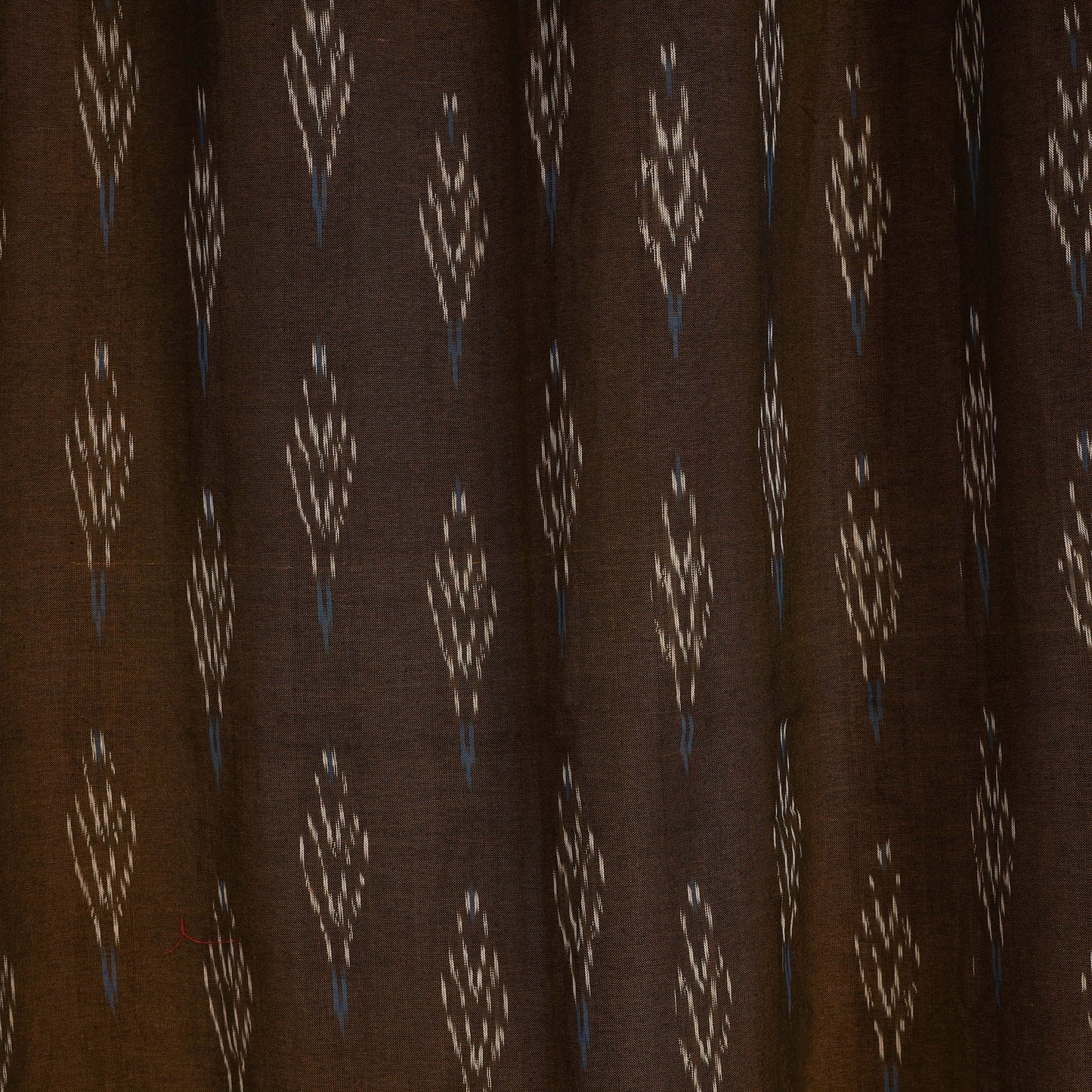 Brown - cotton door pochampally ikat curtain (7 x 3 feet)