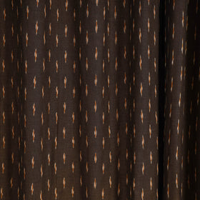 Brown - cotton door pochampally ikat curtain (7 x 3 feet)