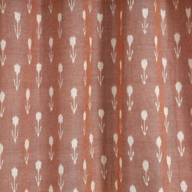Brown - cotton door pochampally ikat curtain (7 x 3 feet)