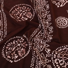 Brown - cotton double hand batik bed sheet set 10