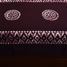 Brown - cotton double hand batik bed sheet set 47