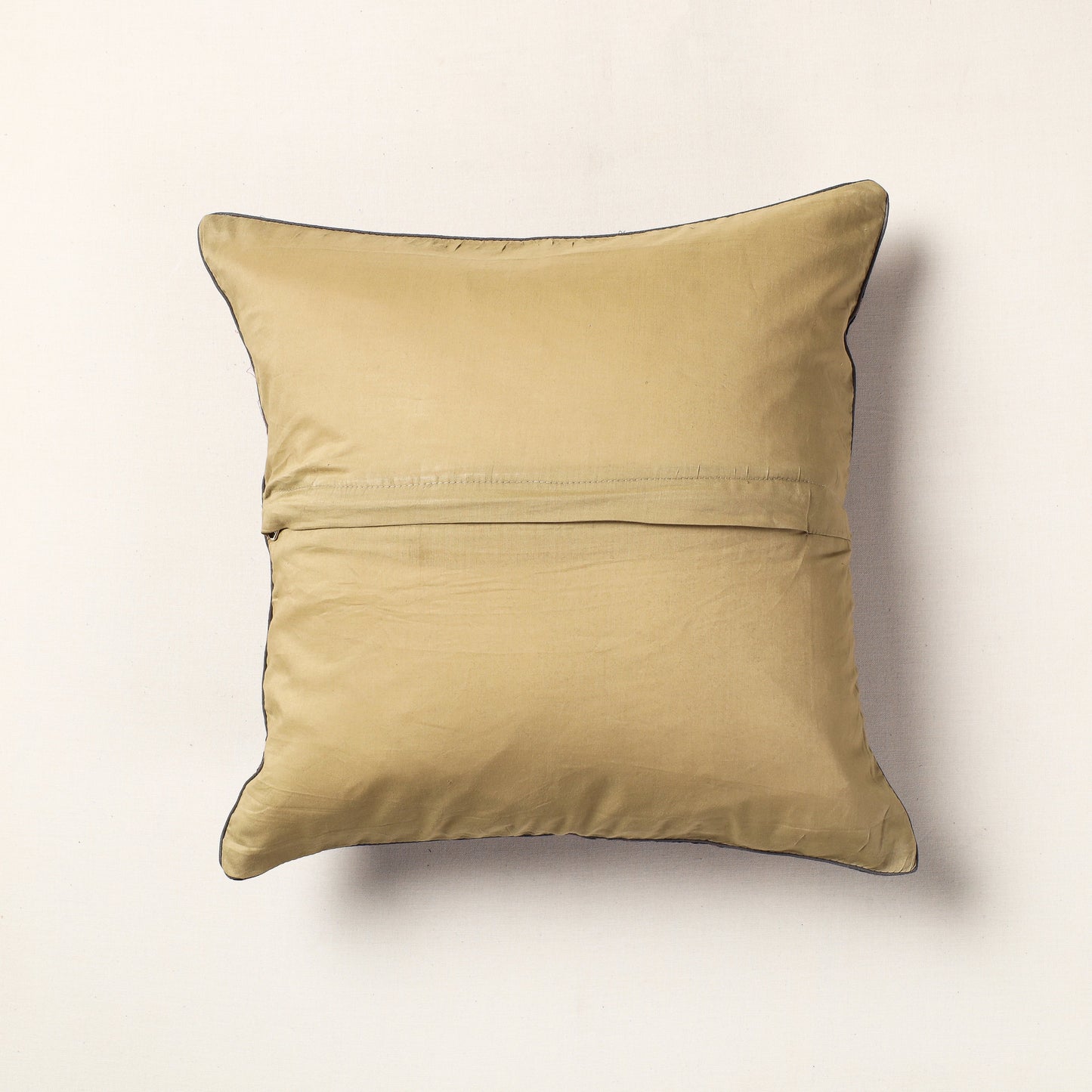 Brown Pure Cotton Hand Batik Cushion Cover (18 x 18 in)